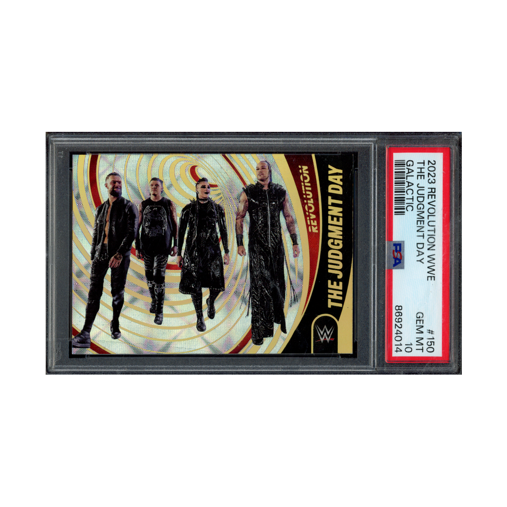 The Judgment Day 2023 Panini Revolution WWE Galactic PSA 10