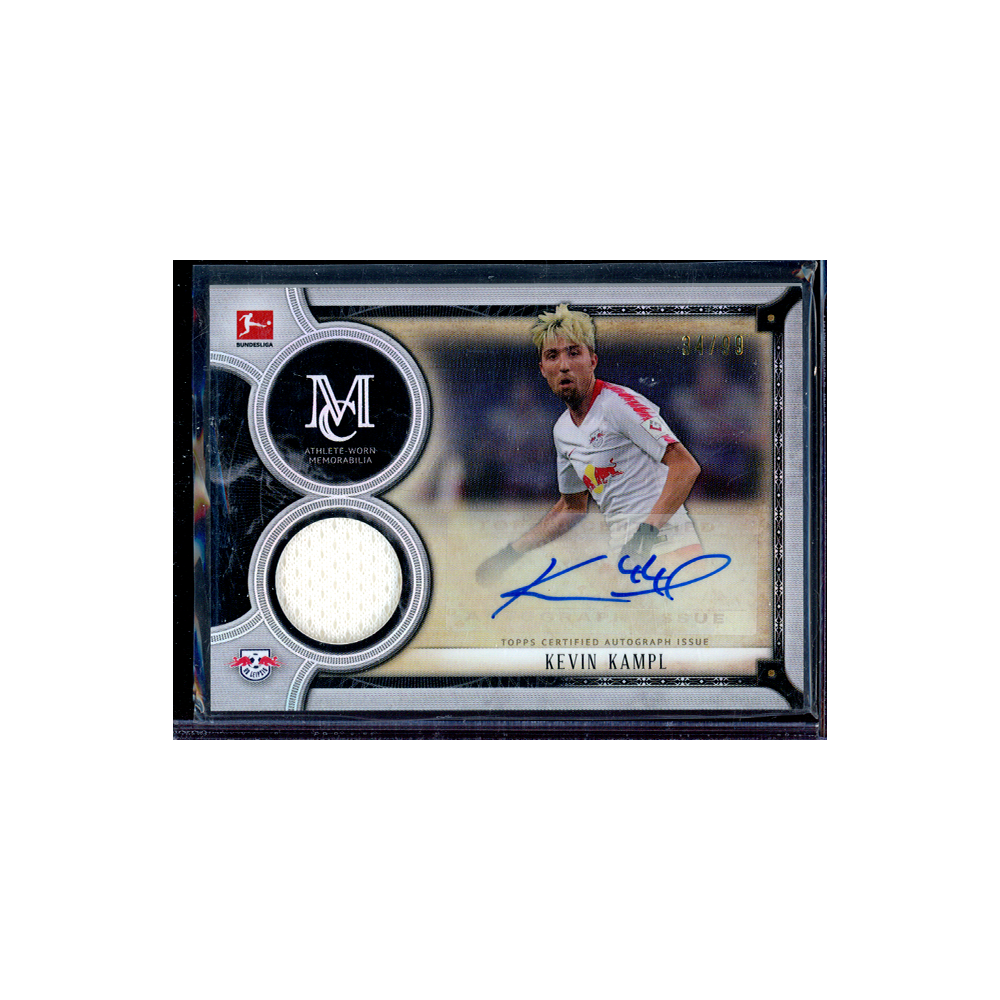 Kevin Kampl 2018-19 Topps Museum Collection Bundesliga Soccer Patch Auto /99