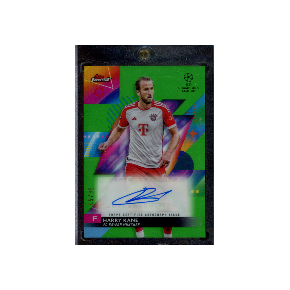 Harry Kane 2024 Topps Finest Auto Green /99