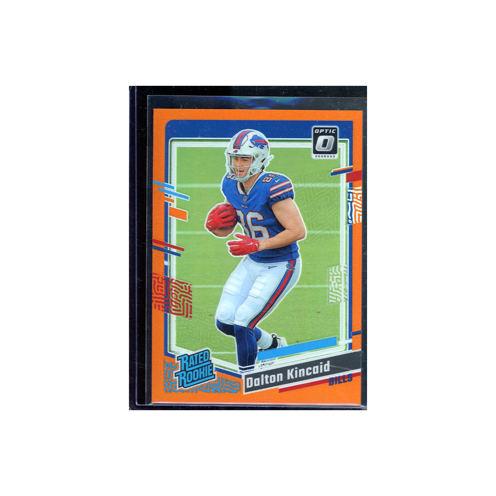 Dalton Kincaid 2023 Panini Donruss Optic Football Rated Rookie Orange /249