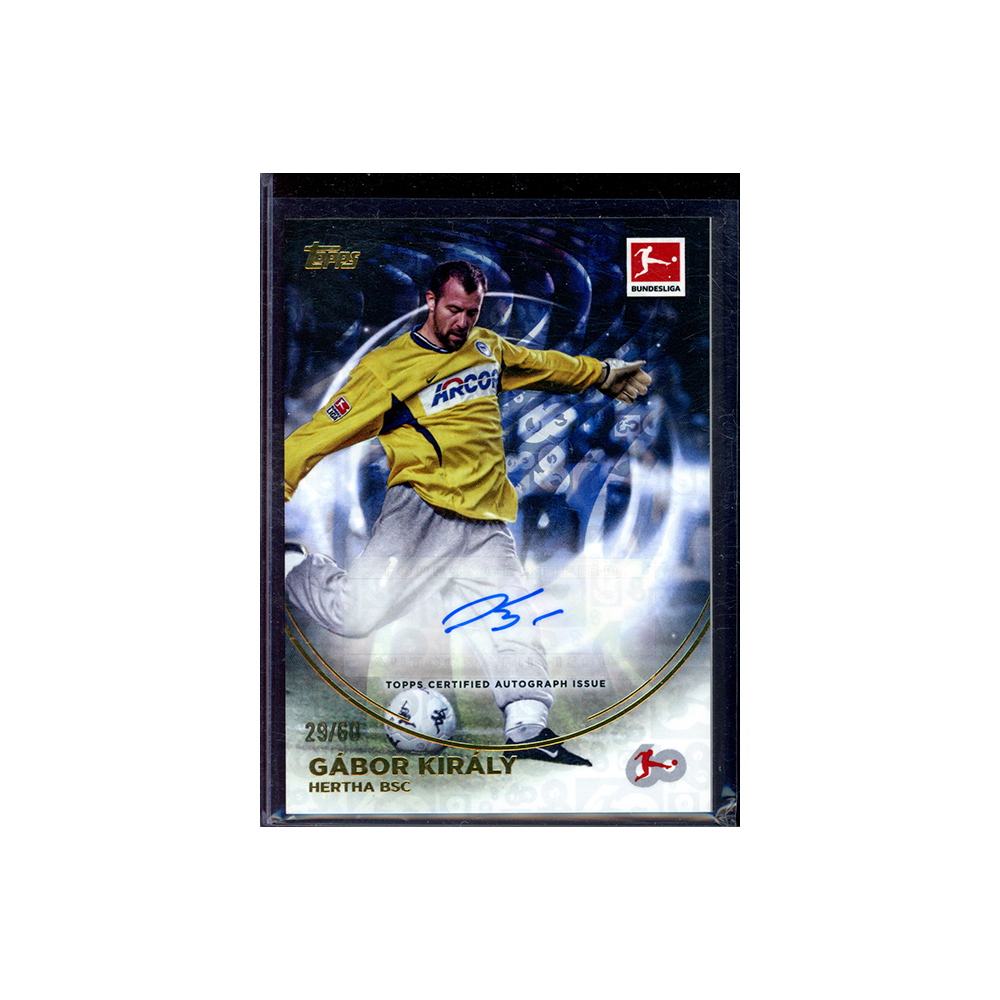 Gabor Kiraly 2023-24 Topps 60 Years of Bundesliga Soccer Auto /60