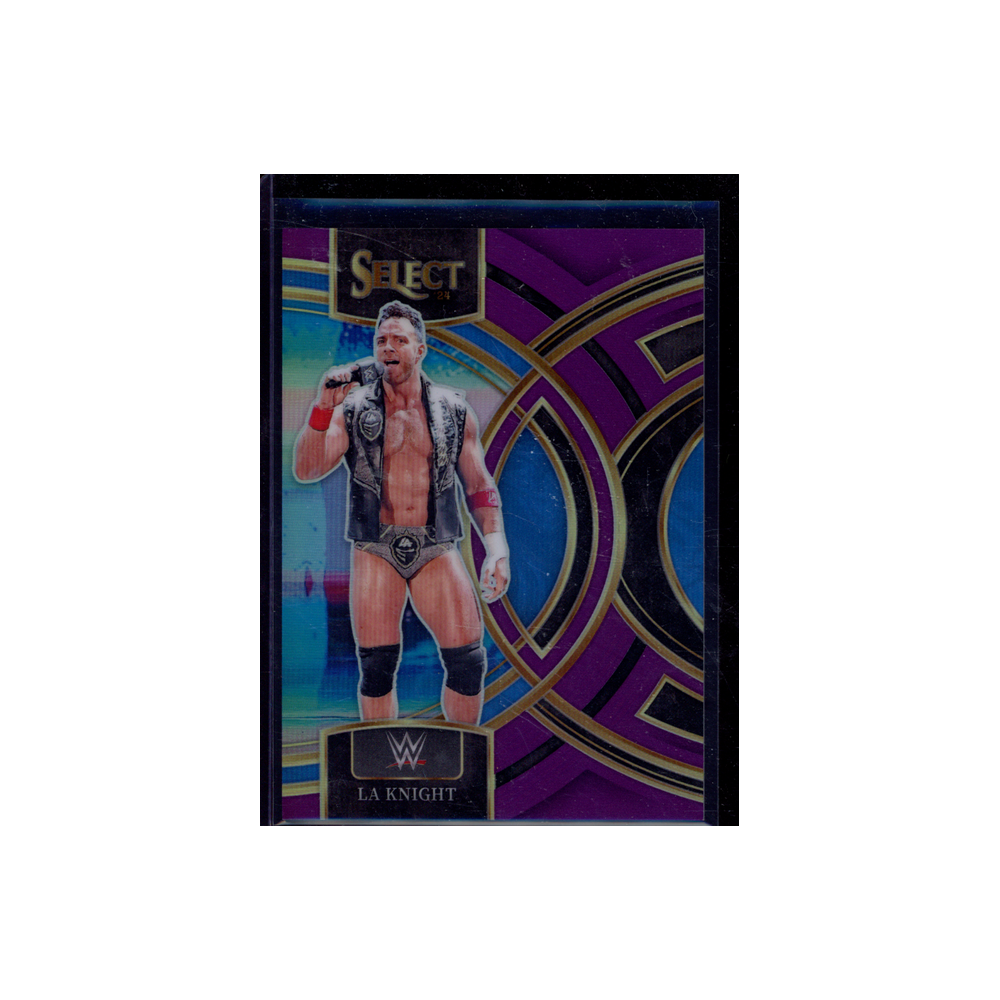 LA Knight 2024 Panini Select WWE Purple /99