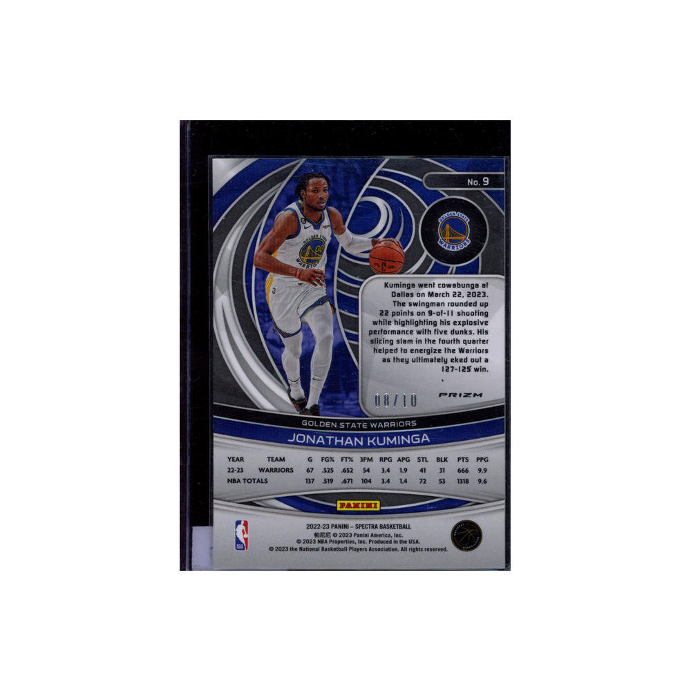 Jonathan Kuminga 2022-23 Panini Spectra Basketball Gold /10