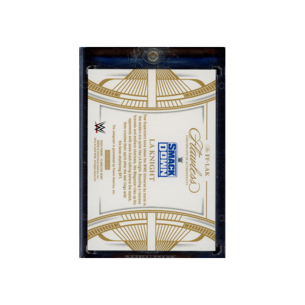 LA Knight 2024 Panini Flawless WWE Finishing Moves Auto /25