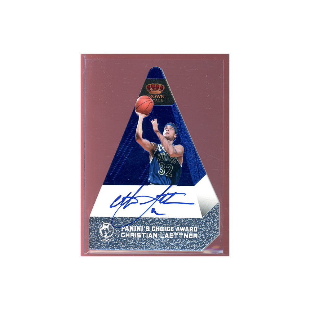 Christian Laettner 2011 Panini Crown Royale Basketball Choice Award On-Card Auto /20