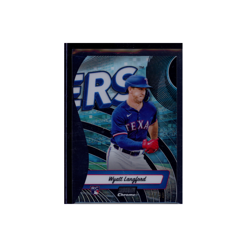 Wyatt Langford 2024 Topps Stadium Club Chrome MLB Rookie /99