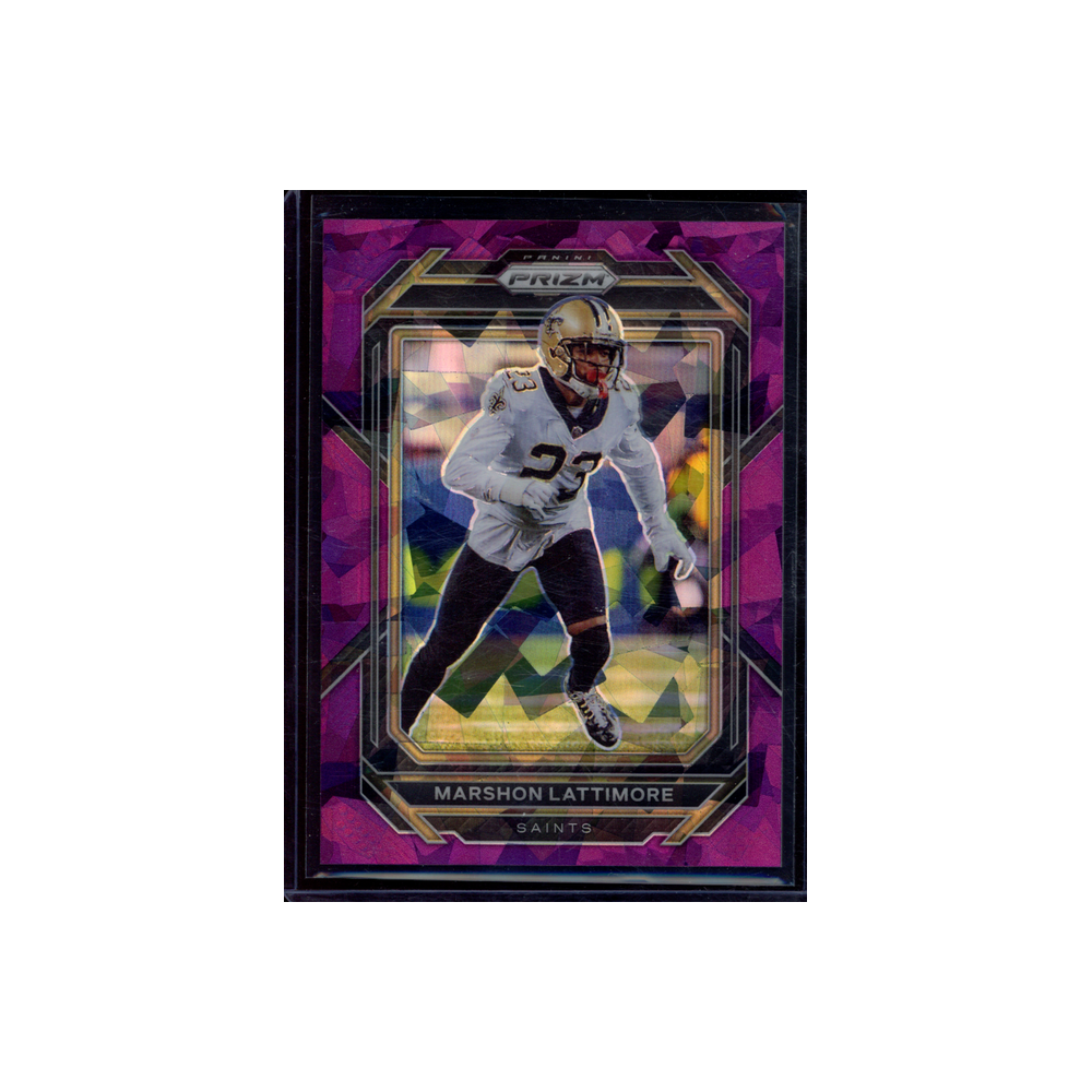 Marshon Lattimore 2022 Panini Prizm Football Purple Ice /225