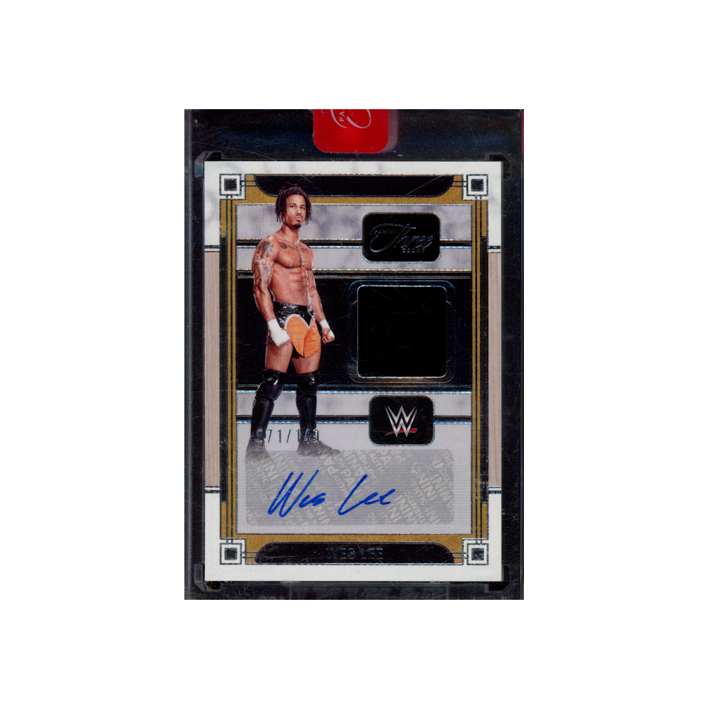 Wes Lee 2024 Panini Three Count WWE Patch Auto /149