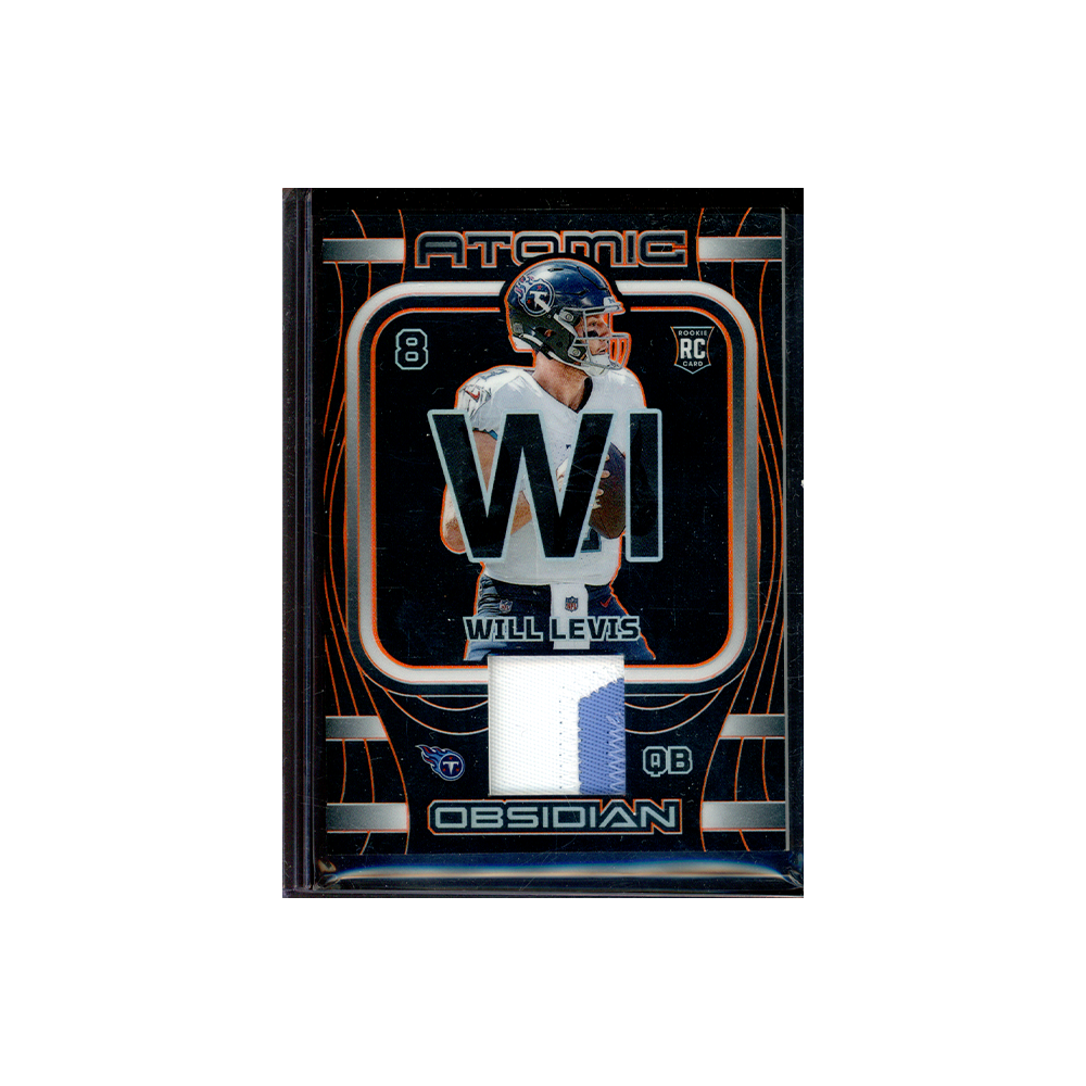 Will Levis 2023 Panini Obsidian Football Rookie Atomic Patch Orange /49