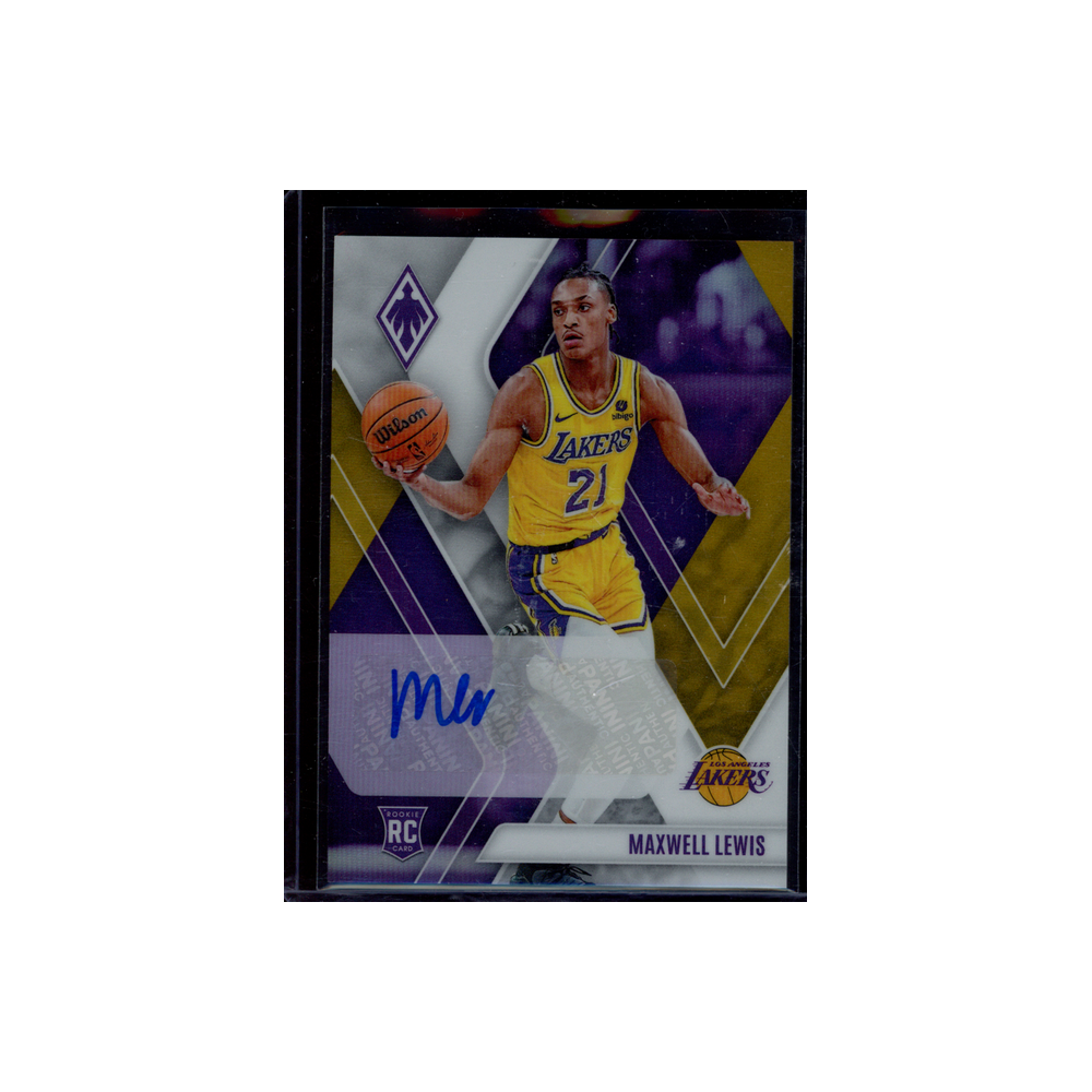 Maxwell Lewis 2023-24 Panini Phoenix Basketball Rookie Auto Gold /10