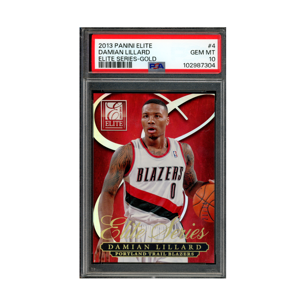 Damian Lillard 2013 Panini Elite Basketball Elite Series Gold /24 PSA 10