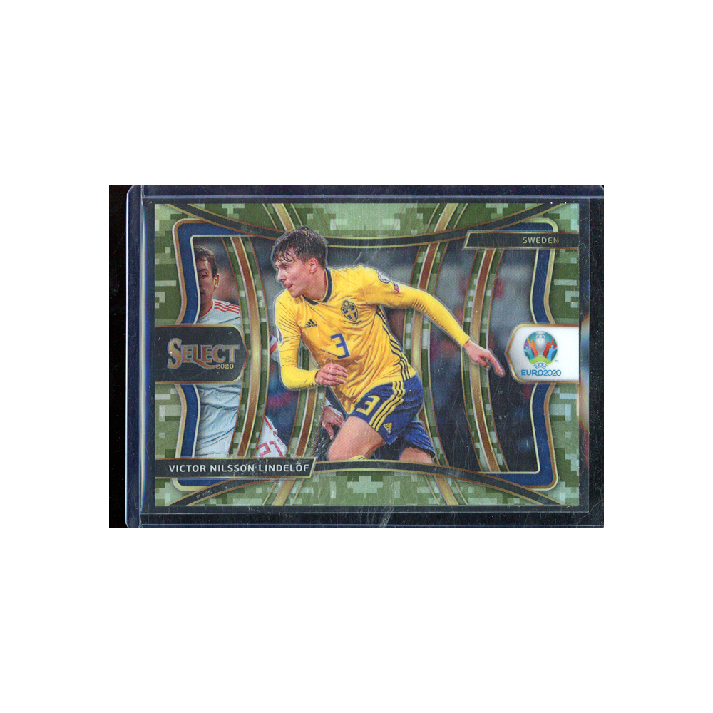 Victor Nilsson Lindelöf 2020 Panini Select Uefa Euro Soccer Camo Prizm /49