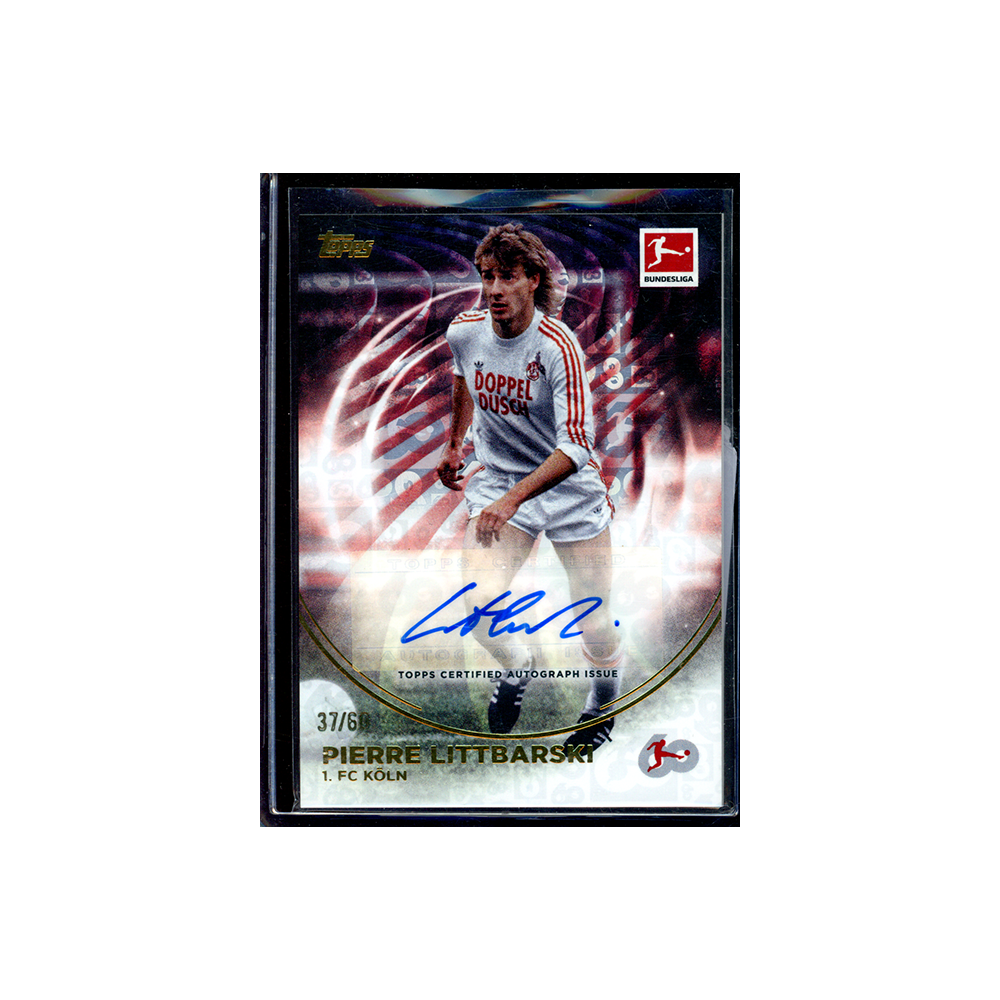 Pierre Littbarski 2023-24 Topps 60 Years of Bundesliga Soccer Auto /60