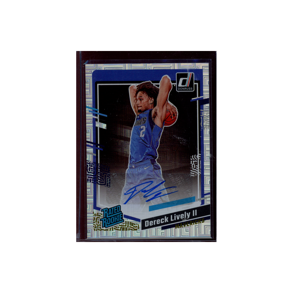 Dereck Lively II 2023-24 Panini Donruss Basketball Rated Rookie Choice Auto