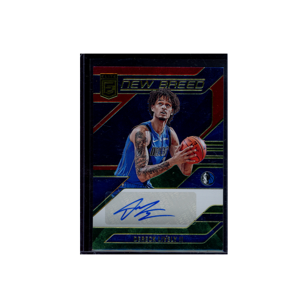 Dereck Lively II 2023-24 Panini Donruss Elite Basketball New Breed Rookie Auto