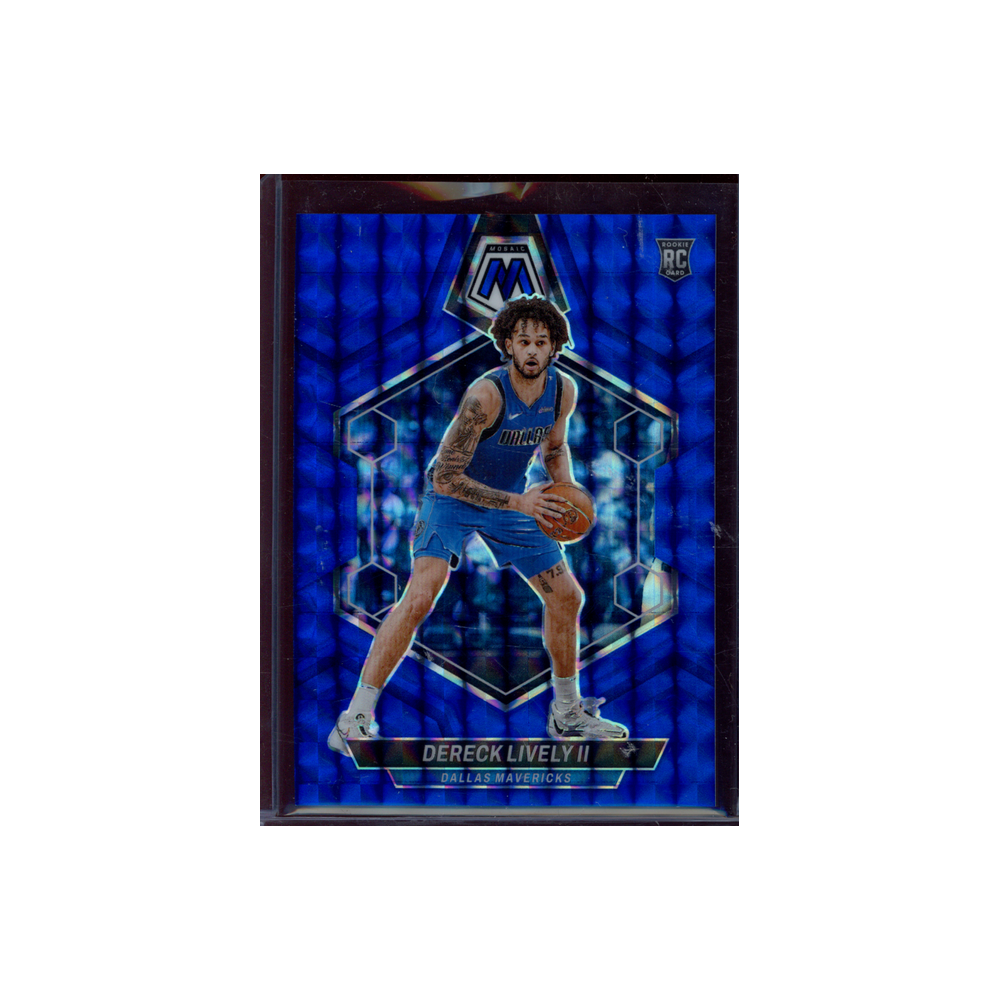 Dereck Lively II 2023-24 Panini Mosaic Basketball Rookie Blue /199