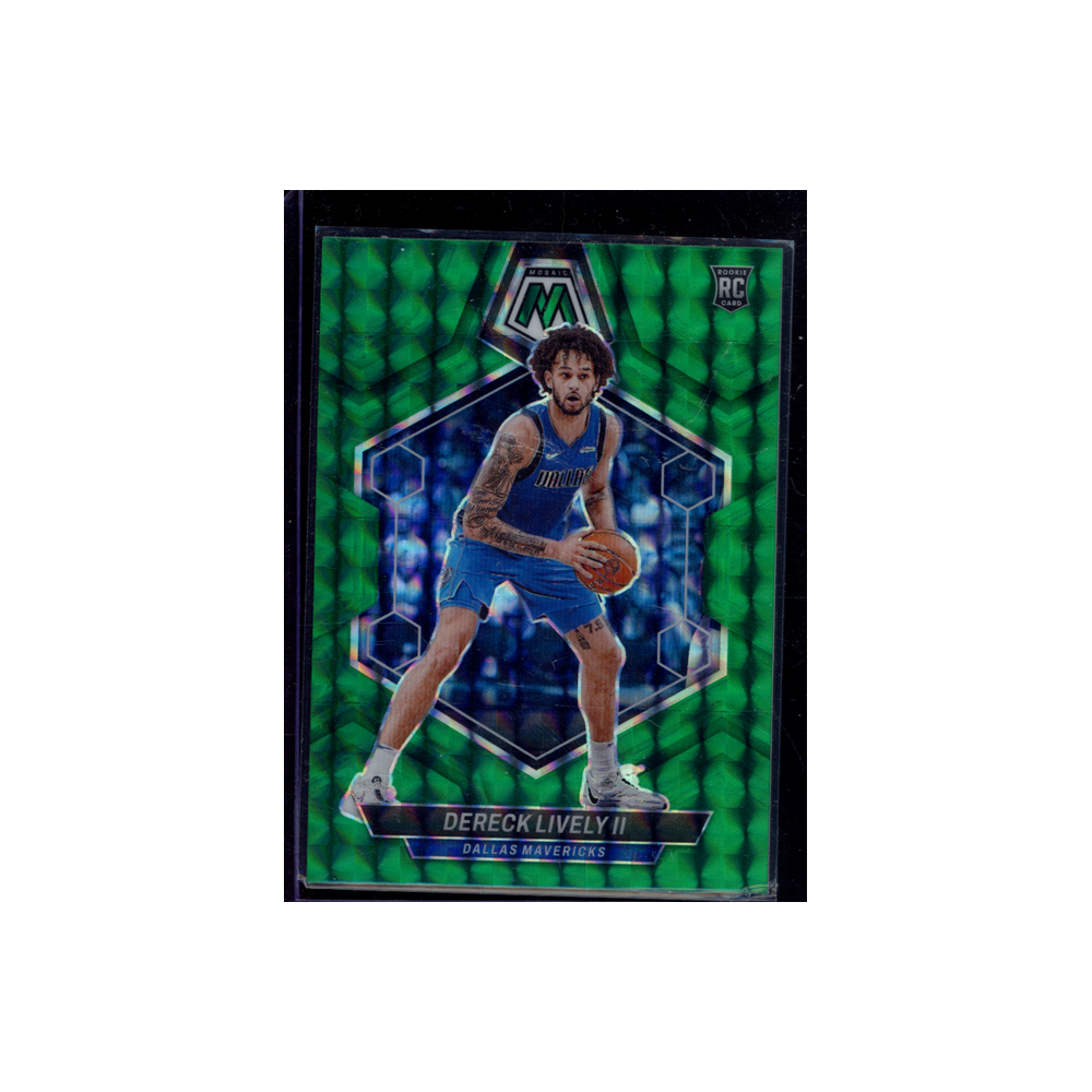 Dereck Lively II 2023-24 Panini Mosaic Basketball Rookie Green