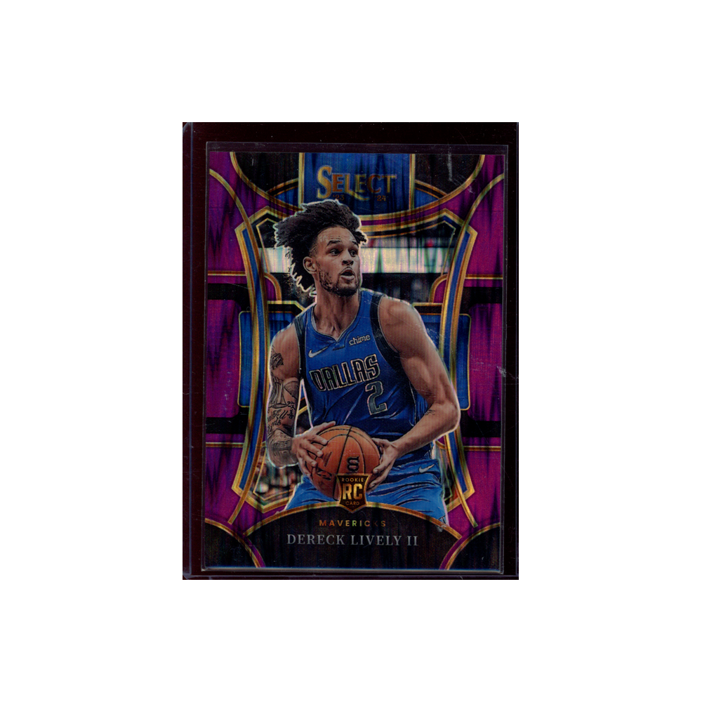 Dereck Lively II 2023-24 Panini Select Basketball Rookie Mezzanine Purple Shock /175