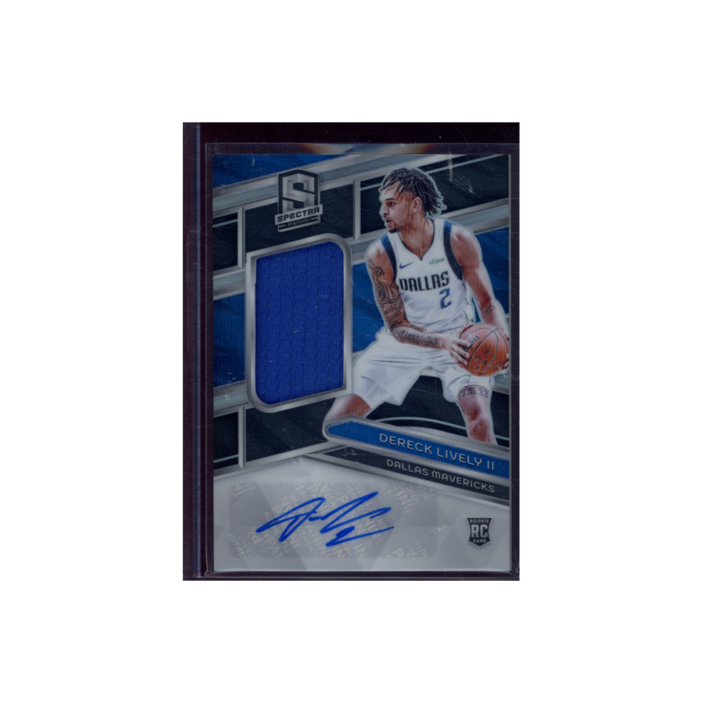 Dereck Lively II 2023-24 Panini Spectra Basketball Rookie Jersey Auto /199