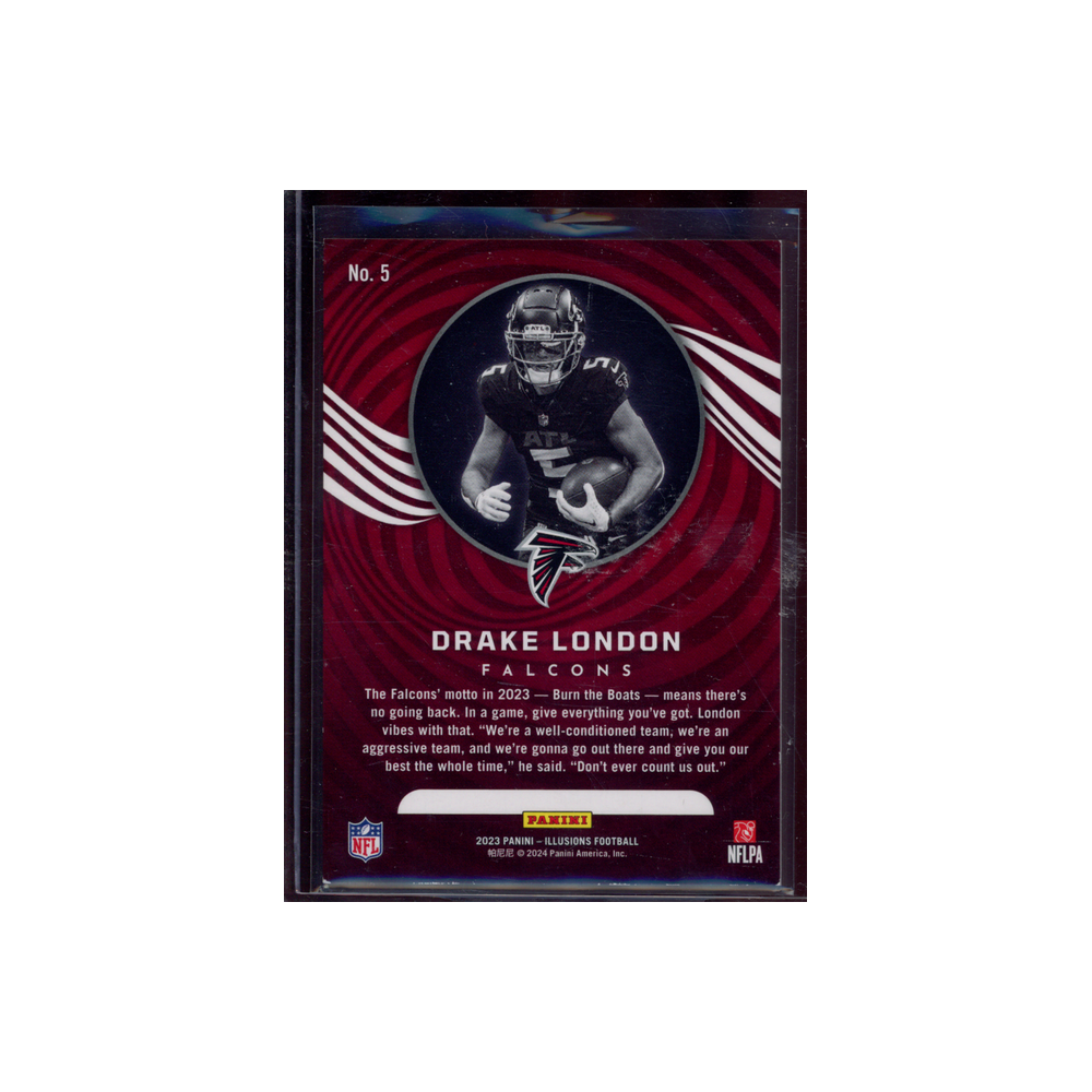 Drake London 2023 Panini Illusions Football Red /175