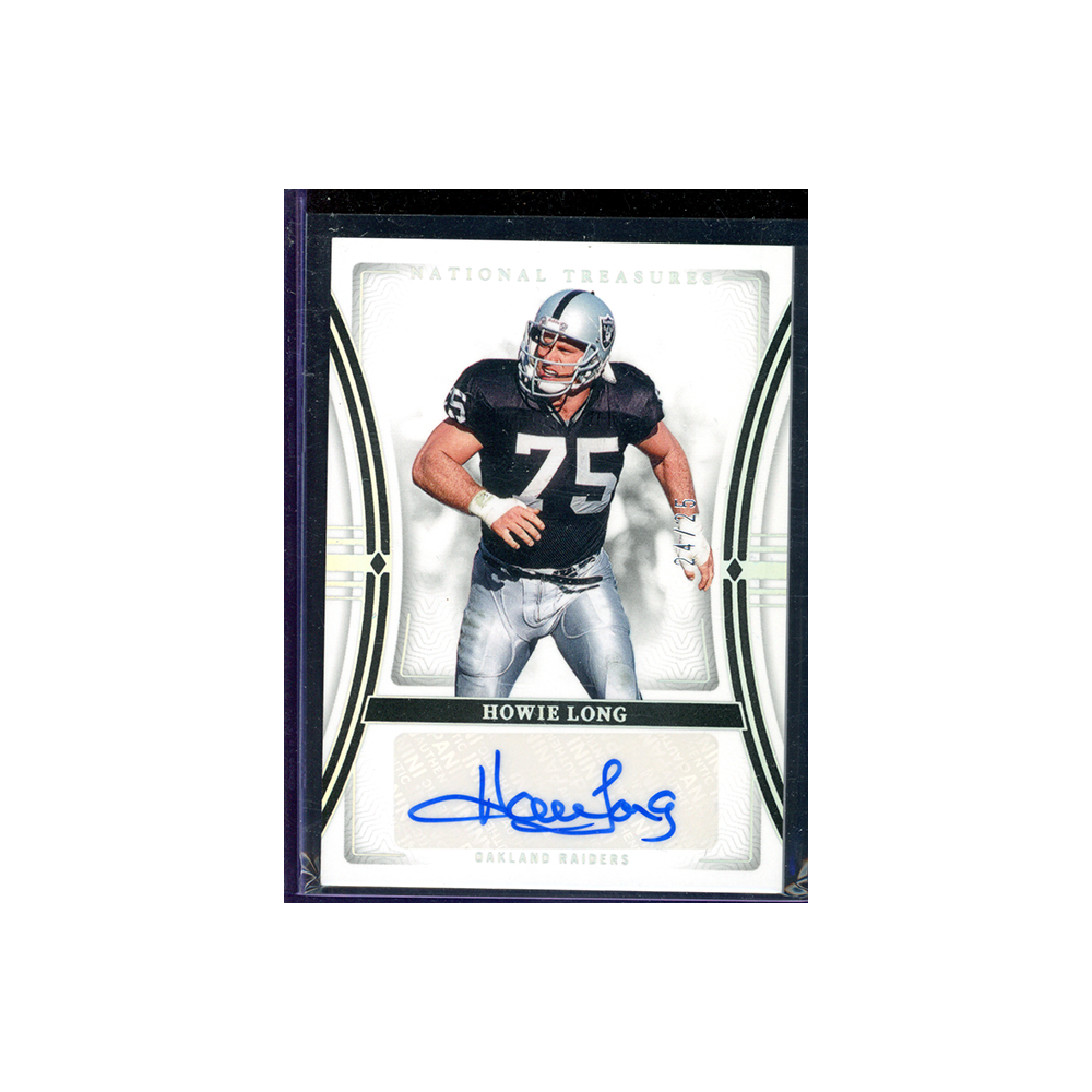 Howie Long 2023 Panini National Treasures Football Auto /25