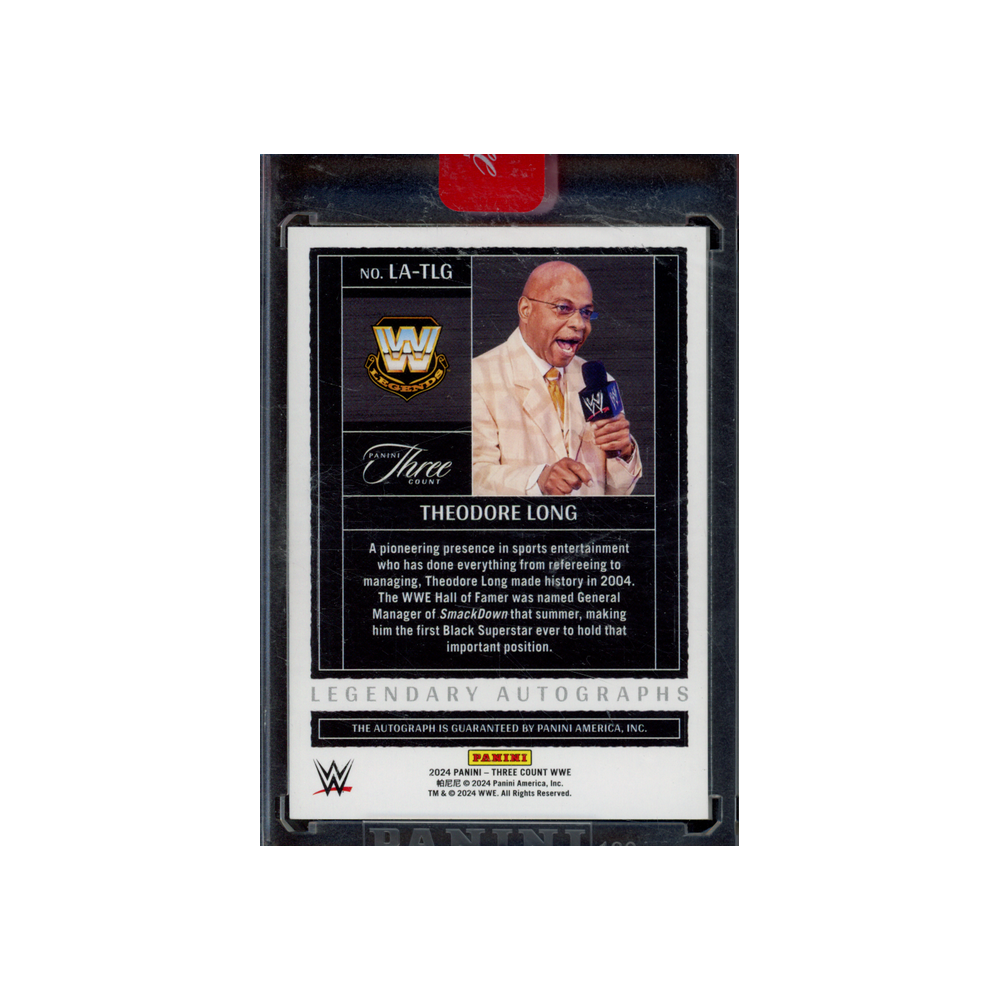 Theodore Long 2024 Panini Three Count WWE Legendary Auto /99