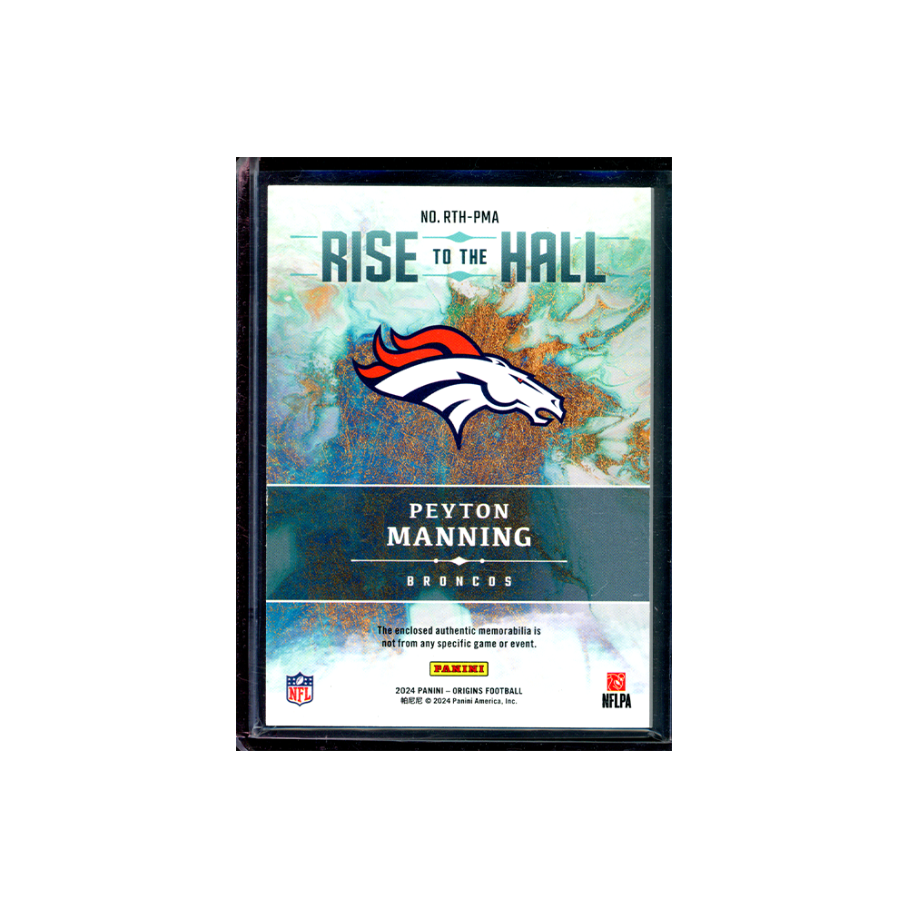 Peyton Manning 2024 Panini Origins Football Rise to the Hall Patch /75