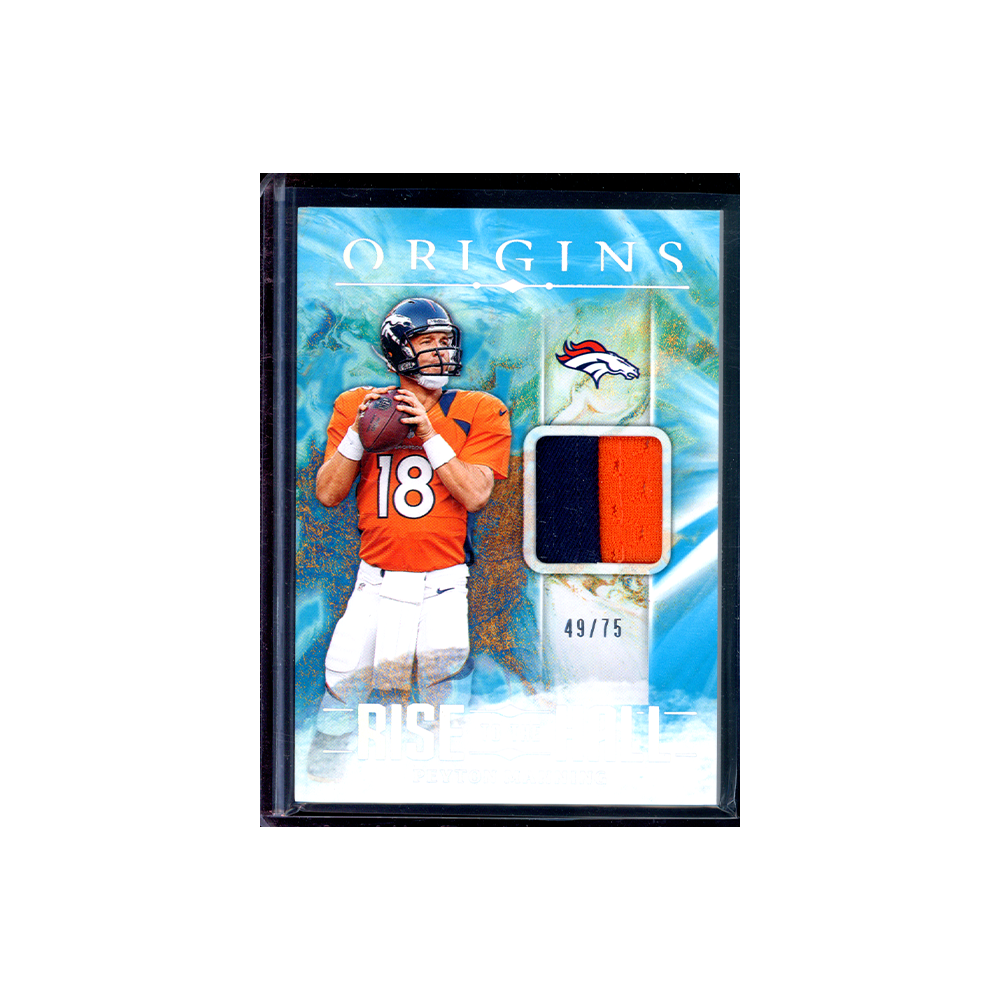 Peyton Manning 2024 Panini Origins Football Rise to the Hall Patch /75