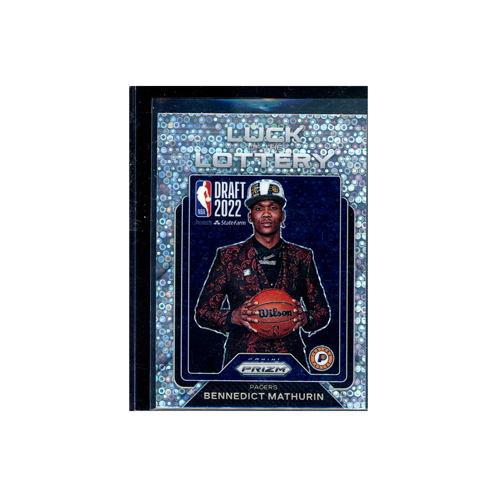 Bennedict Mathurin 2022-23 Panini Prizm Basketball Luck of the Lottery Fast Break Prizm Rookie