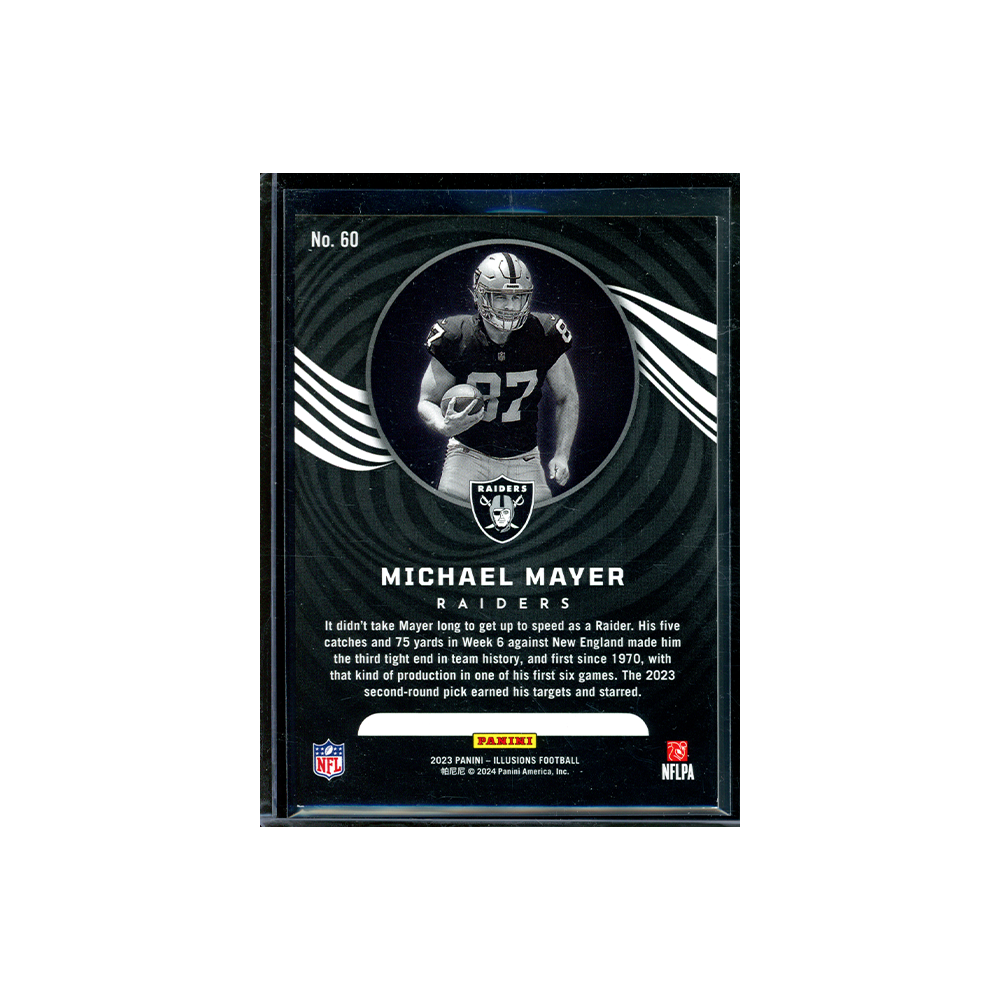 Michael Mayer 2023 Panini Illusions Football Rookie Blue /199