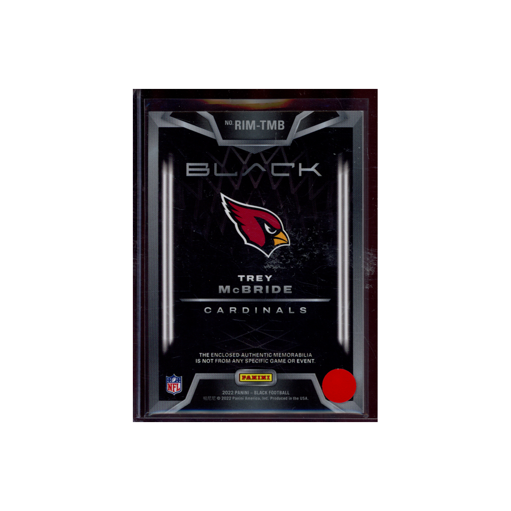 Trey McBride 2022 Panini Black Football Rookie Patch /99