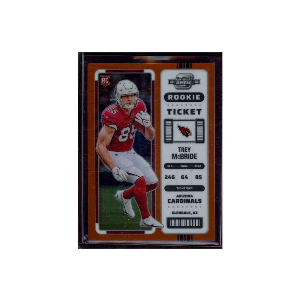 Trey McBride 2022 Panini Contenders Optic Football Rookie Orange /50