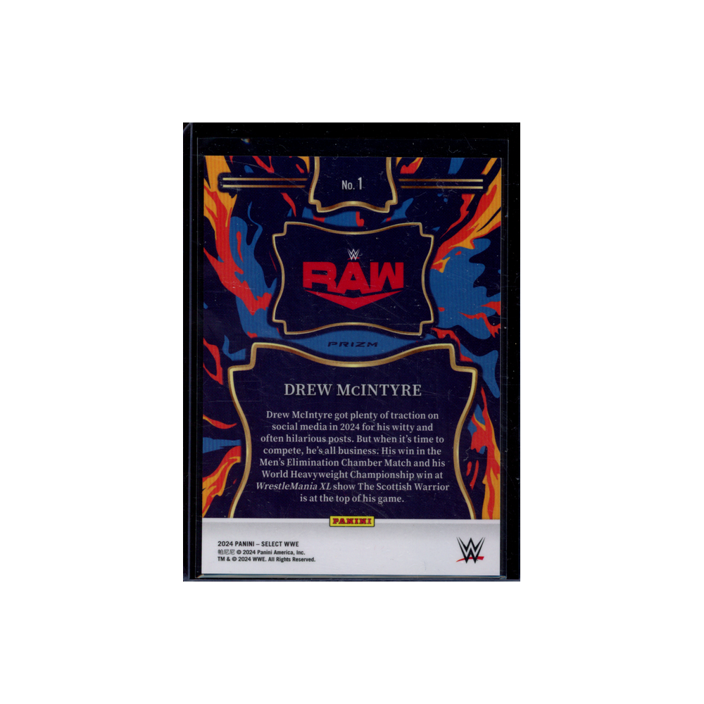 Drew McIntyre 2024 Panini Select WWE Firestorm