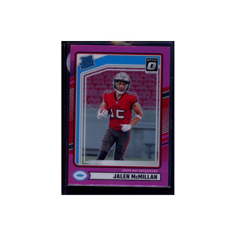 Jalen McMillan 2024 Panini Donruss Football Rated Rookie Optic Preview Pink