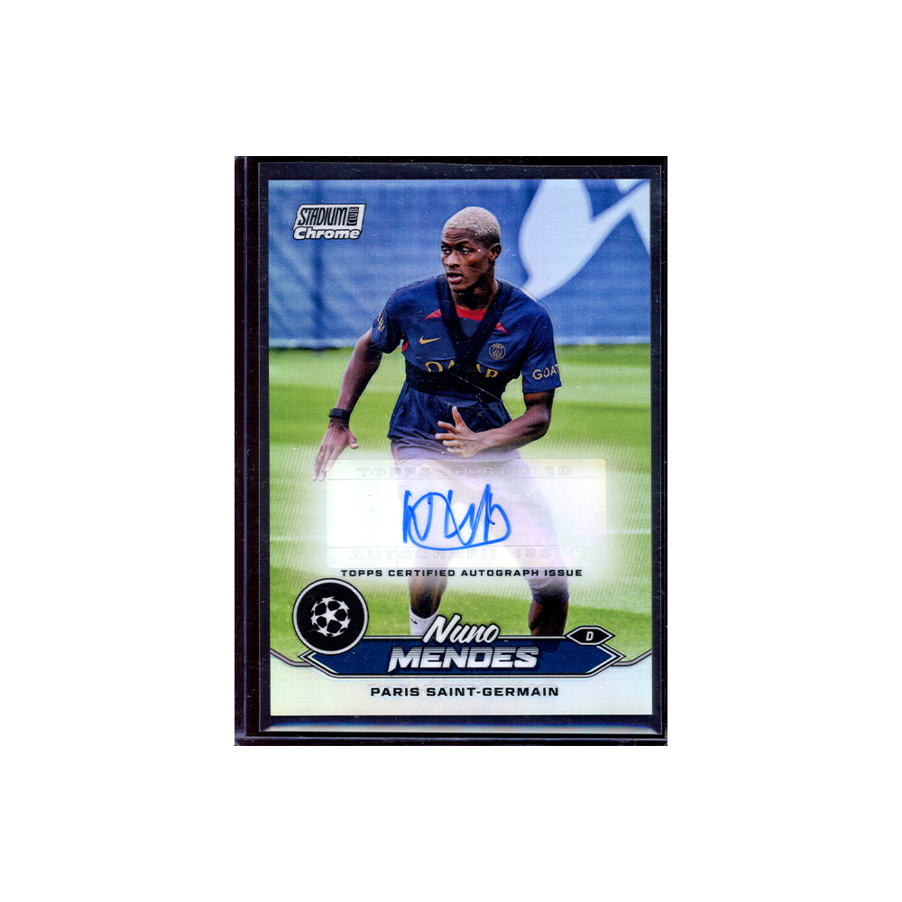 Nuno Mendes 2023-24 Topps Stadium Club Chrome UCL Soccer Auto