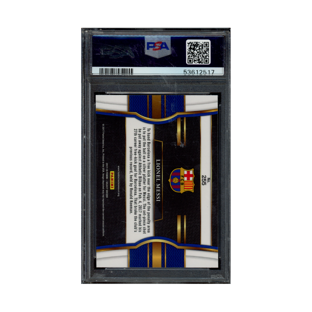 Lionel Messi 2017 Panini Select PSA 10