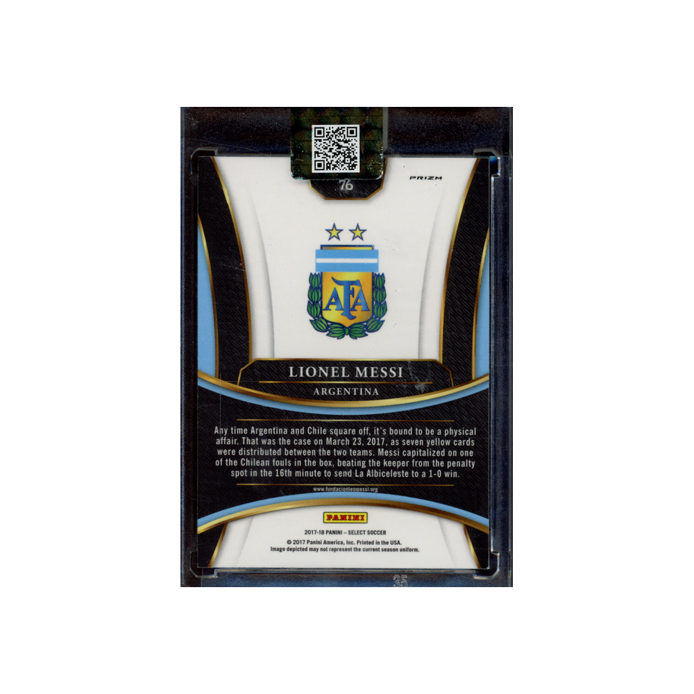 Lionel Messi 2017-18 Panini Select Soccer Checkerboard