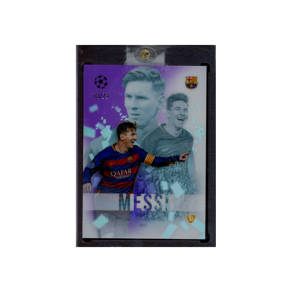 Lionel Messi 2024 Topps Total Football Limited Edition Purple Refractor /25