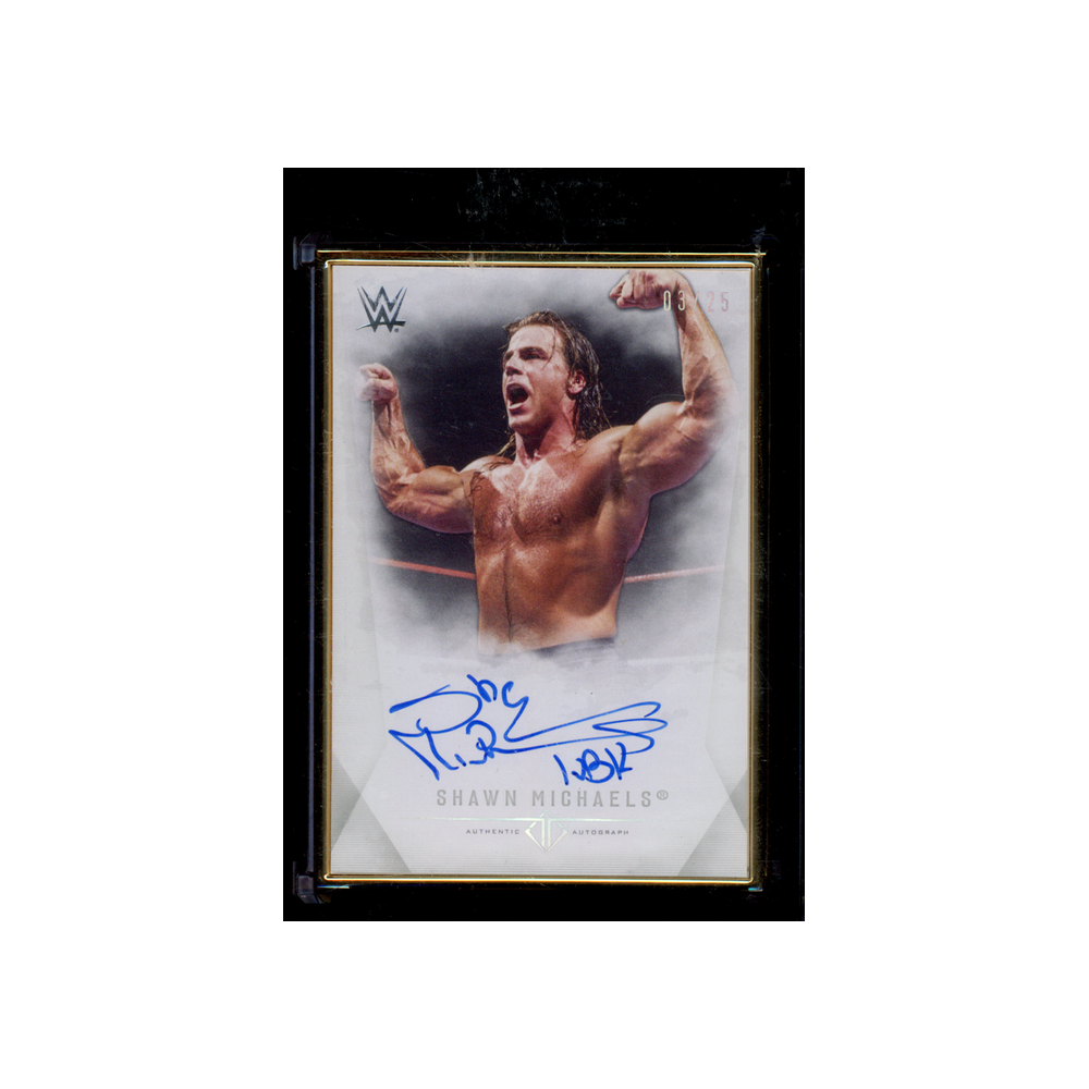 Shawn Michaels 2019 Topps Transcendent Collection WWE Auto Gold Frame /25