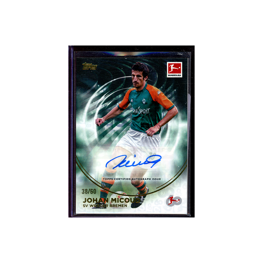 Johan Micoud 2023-24 Topps 60 Years of Bundesliga Soccer Auto /60