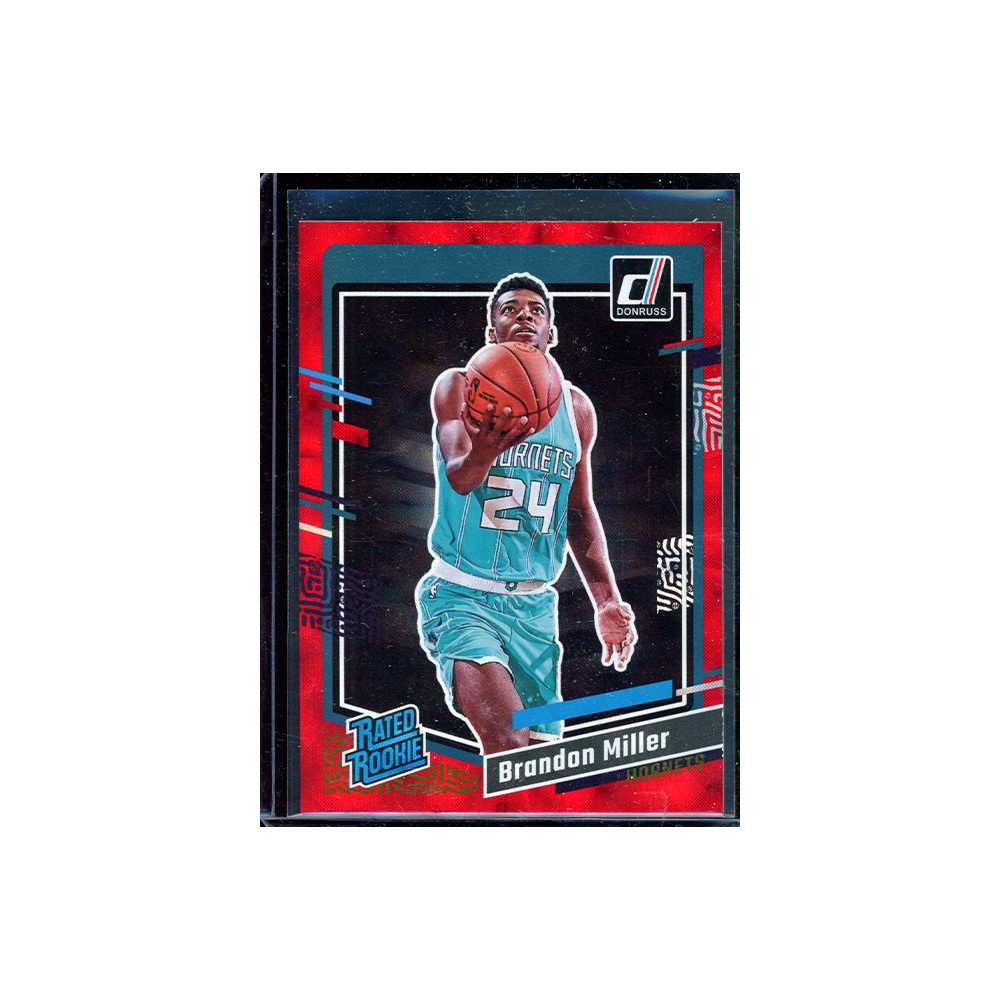 Brandon Miller 2023-24 Panini Donruss Basketball Rated Rookie Red