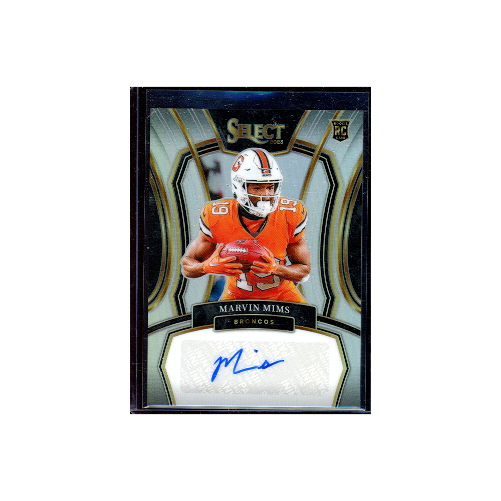 Marvin Mims 2023 Panini Select Football Rookie Auto /199