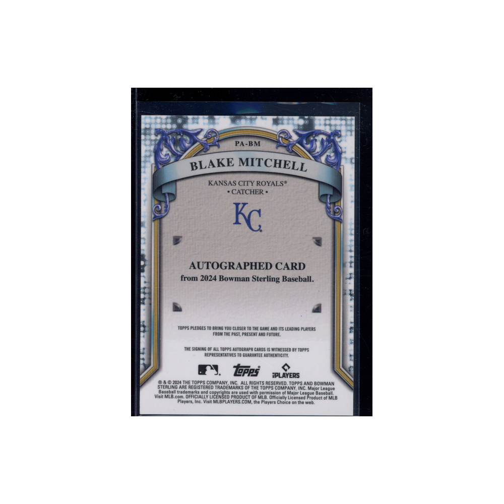Blake Mitchell 2024 Topps Bowman Sterling Baseball Auto