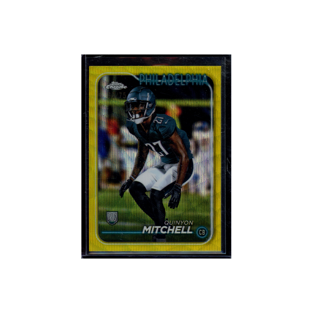 Quinyon Mitchell 2024 Topps Chrome Football Rookie Yellow /75