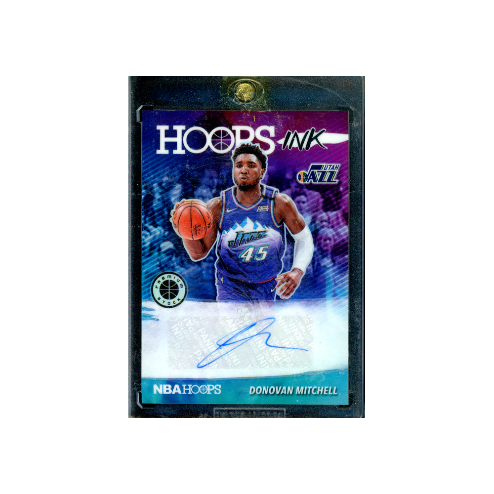 Donovan Mitchell 2019-20 Panini Hoops Premium Stock Basketball Hoops Ink Auto