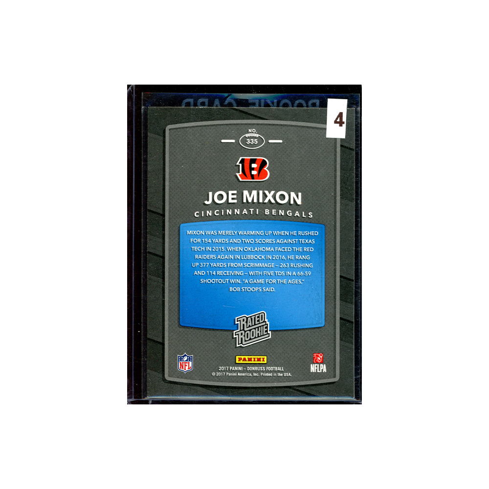 Joe Mixon 2017 Panini Donruss Football Rated Rookie