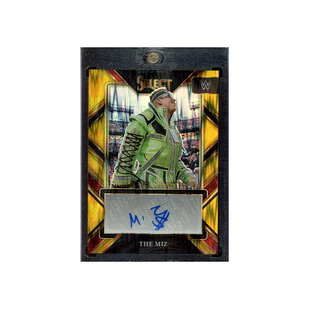The Miz 2023 Panini Select WWE Auto Gold Flash /5