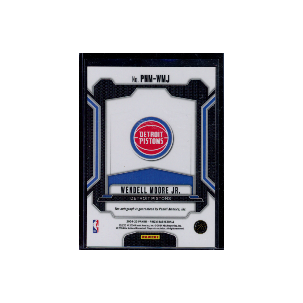Wendell Moore Jr. 2024-25 Panini Prizm Basketball Penmanship