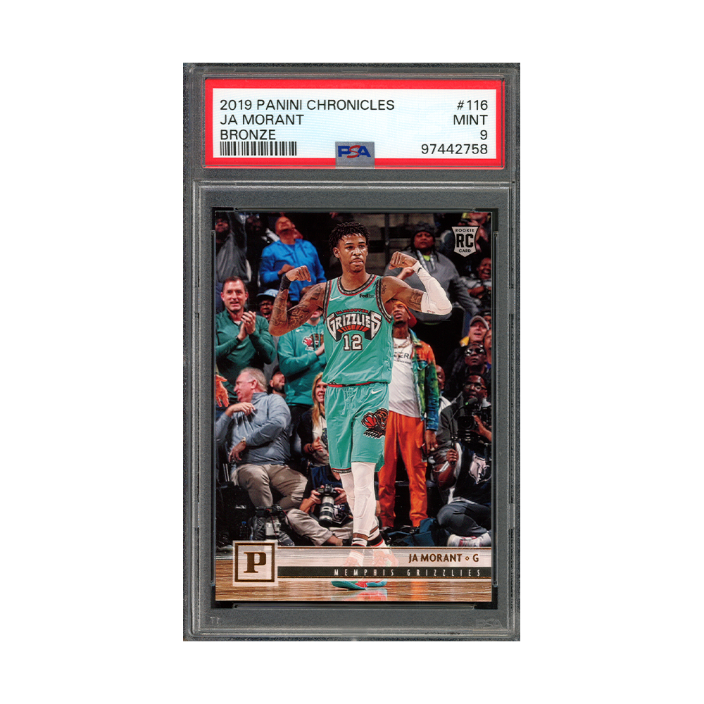 Ja Morant 2019-20 Panini Chronicles Basketball Bronze Rookie PSA 9