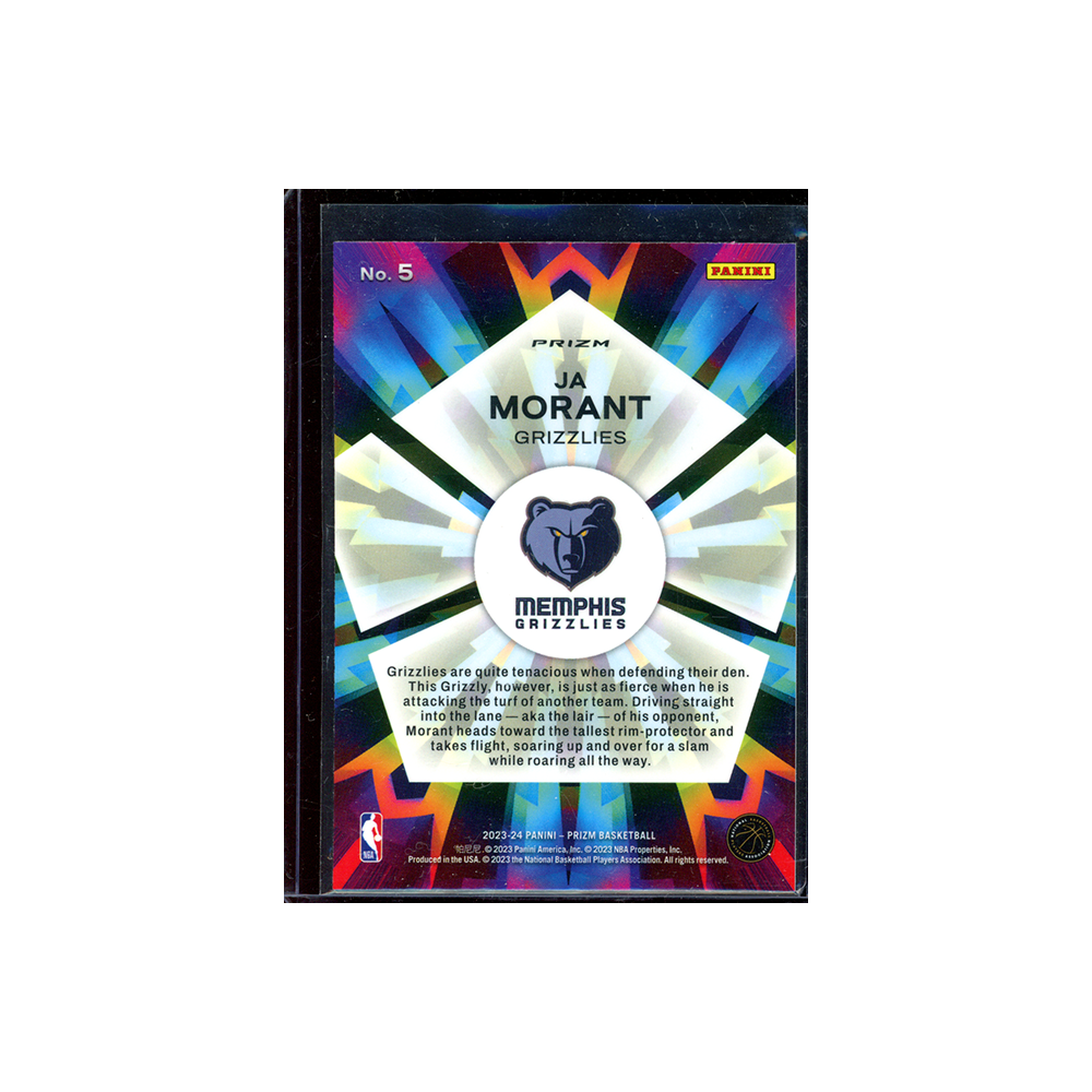 Ja Morant 2023-24 Panini Prizm Basketball Kaleidoscopic Silver Prizm